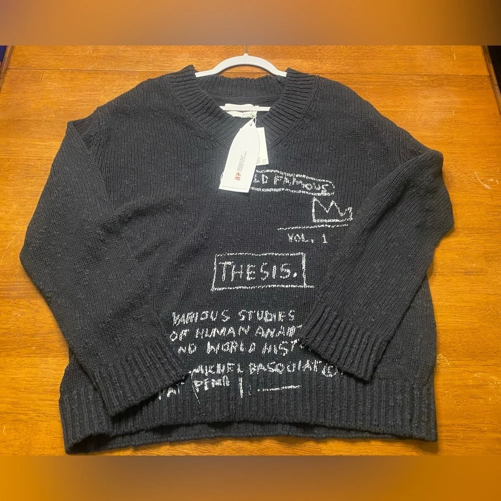 H&M X Jean-Michel Basquiat El Bravado & Tela D’Amore Sweater